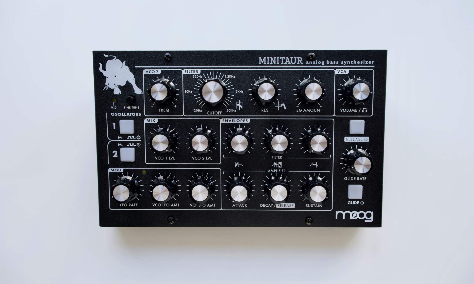 Moog synthesizer kontrollenhet