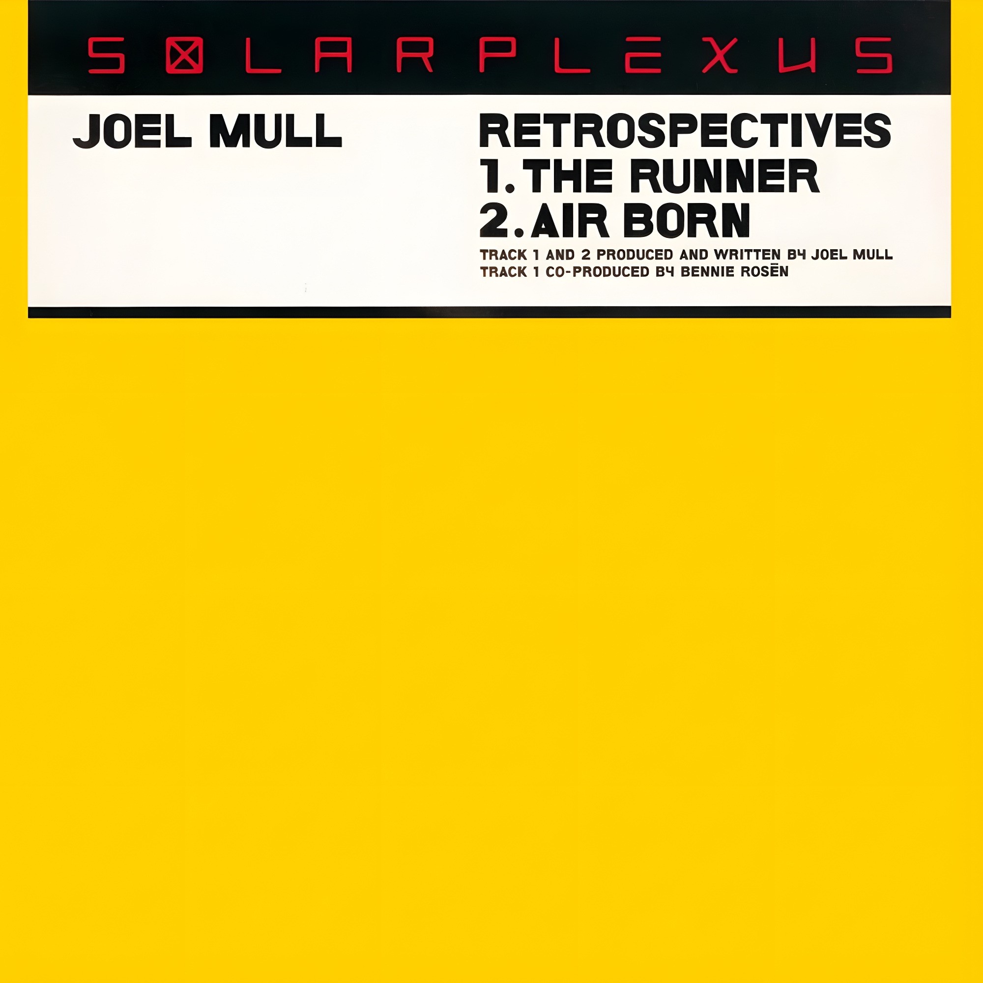 Joel Mull "Retrospectives" EP, omslag av SUPERVIZION